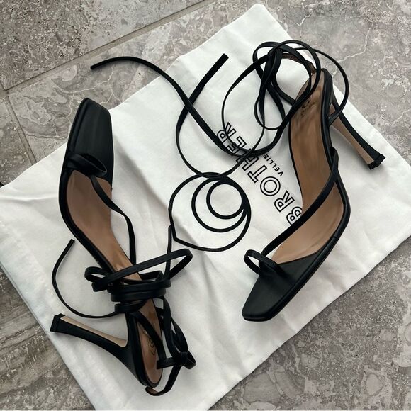 Brother Vellies Bike Strappy Tassel High Heel Sandals, New - Picture 2 of 8